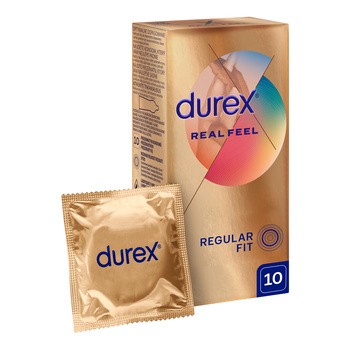 Zestaw 2x Durex Real Feel prezerwatywy + żel			