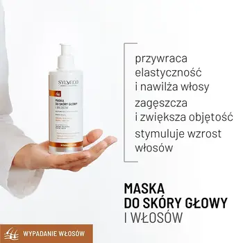 Sylveco Dermo Wypadanie Włosów, maska do skóry głowy i włosów, 300 ml