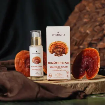 Orientana, booster rozświetlający Reishi i Różeniec Górski, 30 ml