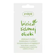 Ziaja Liście Zielonej Oliwki, oliwkowa maska kaolinowa z cynkiem, oczyszczająco-ściągająca, 7 ml