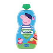 BoboVita, truskawki i wiśnie z bananem, 6 m+, 100 g