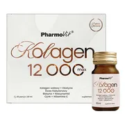 Pharmovit Kolagen 12 000 Max, płyn, smak owoce tropikalne, 30 ml x 30 szt.