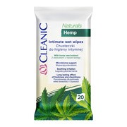 Cleanic Naturals Hemp, chusteczki do higieny intymnej, 20 szt.