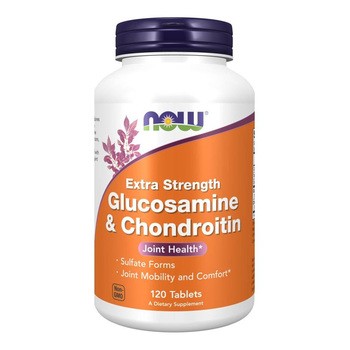 Now Foods, Glucosamine & Chondroitin Extra Strength, tabletki, 120 szt.