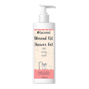 Nacomi, żel pod prysznic migdałowy, 250 ml