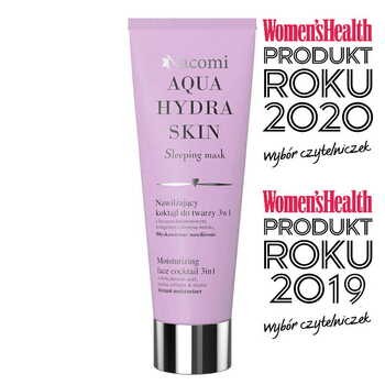 Nacomi Aqua Hydra Skin, nawilżający koktajl do twarzy, 3w1, 85 ml