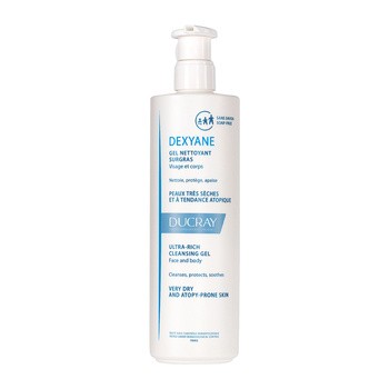 Ducray Dexyane, ultra bogaty żel oczyszczający, 400 ml