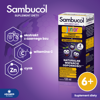 Sambucol Junior, płyn, 120 ml