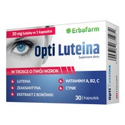 Erbafarm Opti Luteina, kapsułki, 30 szt.