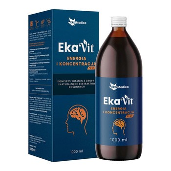 Ekavit Energia i Koncentracja Plus, płyn, 1000 ml