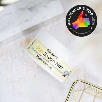 Nacomi Gold Savon Noir, złote czarne mydło z oliwą z oliwek, 125 g