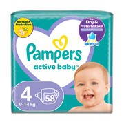 Pampers Active Baby 4 (9−14 kg), pieluszki jednorazowe, 58 szt.