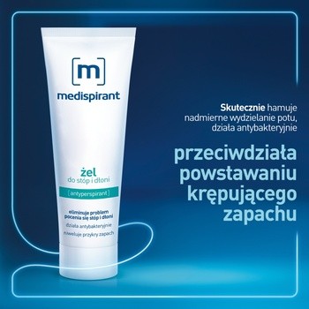 Medispirant, żel do stóp i dłoni antyperspirant, 50 ml