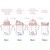 B.box, Zestaw Kubek 4w1 Blush, 240 ml, 1 szt.