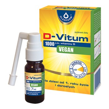 D-Vitum 1000 j.m. wit.D Vegan, aerozol, 7 ml