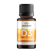 Swanson Witamina D-3, płyn, 29,6 ml