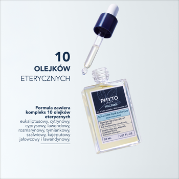 Phyto Polleine, wzmacniający koncentrat przywracający równowagę skóry głowy, 30 ml