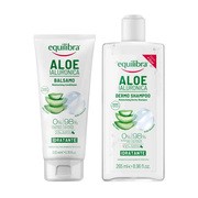 Zestaw Equilibra, szampon nawilżający, 265 ml + nawilżająca odżywka aloesowa, 200 ml