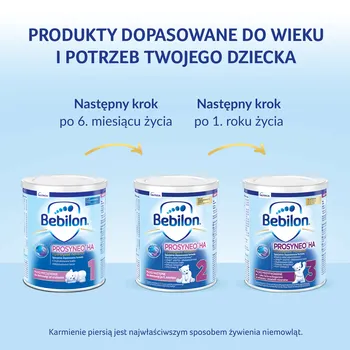 Bebilon Prosyneo HA 1, mleko początkowe dla niemowląt od urodzenia, 400 g