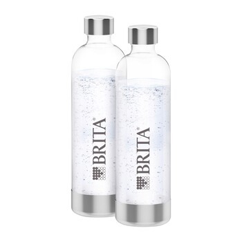 Brita, srebrna butelka do saturatora sodaONE, 2 szt.