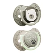 Lovi Buddy Bear, smoczek uspokajający, dynamiczny, silikonowy, 6-18 m, 2 szt.