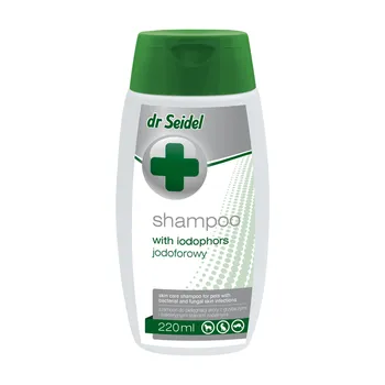Dr Seidel Szampon jodoforowy dla psów i kotów, 220 ml