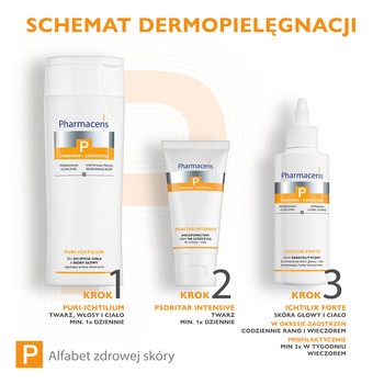Pharmaceris P Puri-Ichtilium, żel do mycia ciała i skóry głowy, 250 ml