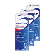 Zestaw 3x Mucosolvan Mini, 15 mg/5 ml, syrop, 100 ml