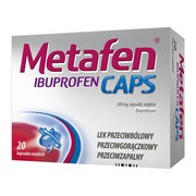 Metafen Ibuprofen Caps, 200 mg, kapsusłki miękkie, 20 szt.