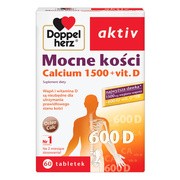 Doppelherz aktiv Mocne kości, Calcium 1500 + witamina D, tabletki, 60 szt.