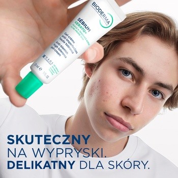 Bioderma Sebium Kerato+, żel-krem przeciwtrądzikowy, 30 ml