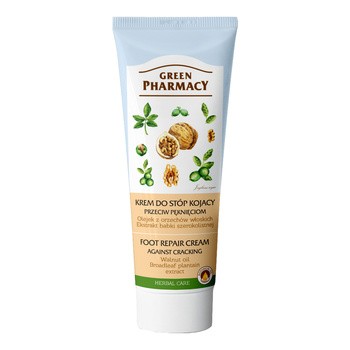 Green Pharmacy, krem do stóp, kojący, przeciw pęknięciom, 50 ml + 25 ml