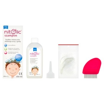 Pipi Nitolic, szampon do eliminacji wszy i gnid, 180 ml