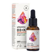 Aura Herbals Witamina D3+K2, płyn, 30 ml