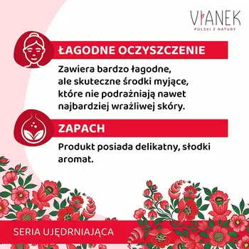 Vianek, rewitalizujący żel myjący do twarzy, 150 ml
