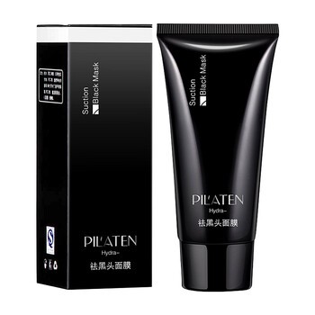 Pilaten Black Mask, czarna maseczka do twarzy typu peel-off usuwająca zaskórniki i oczyszczająca pory, 60 g