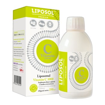 Liposol Liposomal Vitamin C 1000 smak cytrynowy, płyn, 250ml