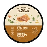 Green Pharmacy, peeling cukrowy do ciała, miód manuka i oliwa z oliwek, 200 ml