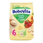 BoboVita, kaszka manna, 3 owoce, 6 m+, 180 g