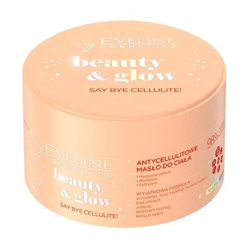 Eveline Cosmetics Beauty & Glow, antycellulitowe masło do ciała, 200 ml