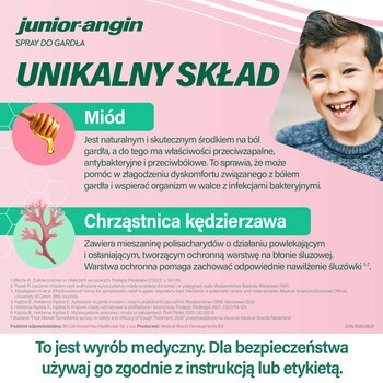 Junior-angin, spray do gardła, 20 ml