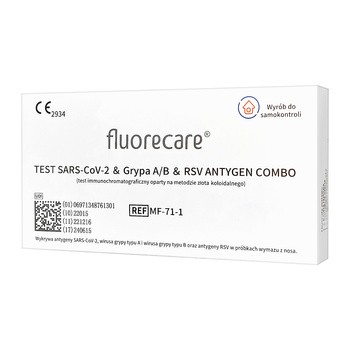 Diather, SARS-CoV-2 & Grypa A/B & RSV Antygen Combo (Fluorecare), 1 szt.