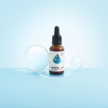 Aura Herbals, Luteina + Witamina A + DHA + Zeaksantyna, krople, 30 ml