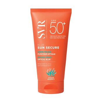 SVR Sun Secure Blur, bezzapachowy, ochronny krem optycznie ujednolicający skórę SPF50+, 50 ml