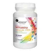 Aliness Witaminy i Minerały 100%, tabletki, 120 szt.
