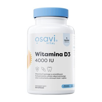 Osavi Witamina D3 4000 IU, kapsułki, 120 szt.
