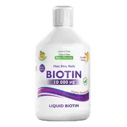 Swedish Nutra Biotin, syrop, smak pomarańczowy, 500 ml