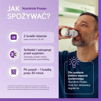 Zestaw 2x Nutridrink Protein, smak neutralny, płyn, 4 x 125 ml
