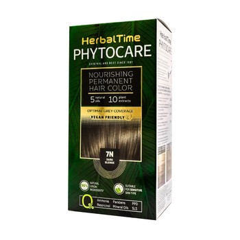 Herbal Time Phytocare, farba do włosów 7N, dark blonde, 130 ml