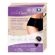 Silver Care, bielizna damska na lekkie nietrzymanie moczu, wysoki stan, M, czarny, 1 szt.